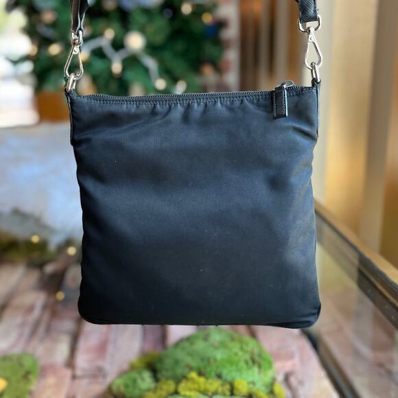 PRADA Messenger Black Nylon Messenger Bag - Picture 8 of 12
